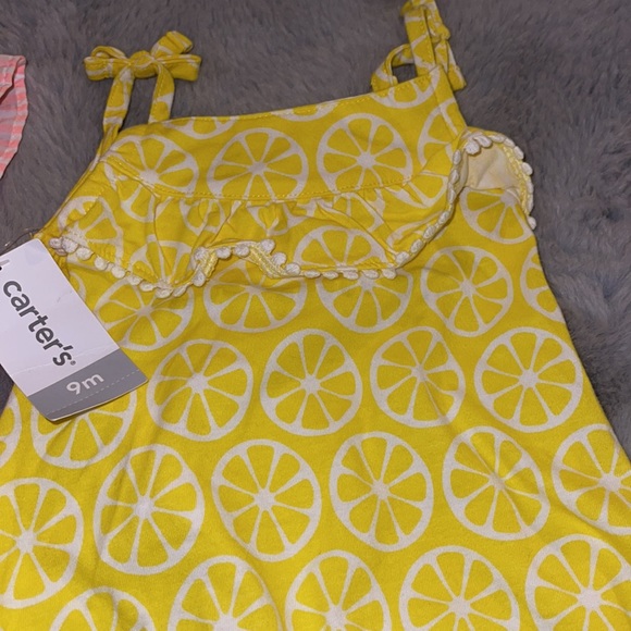🌈 Carter’s Baby Rompers Sz 9M Summer Suit NEW - Picture 3 of 5